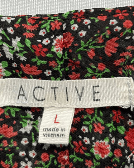 Active Floral Spaghetti Strap Cami Top