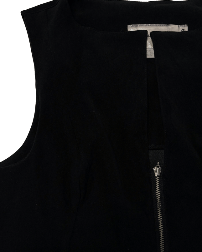 Lambertrand Black with Lace-Up Back Detail Vest