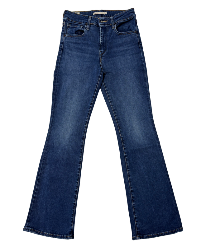 Levi's 725 High Rise Dark Wash Flare Denim Bootcut Jeans