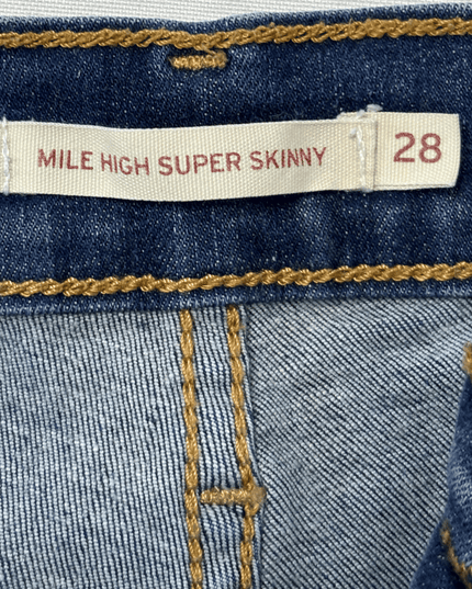 Levi’s Mile High Super Skinny Dark Blue High-Rise Jeans