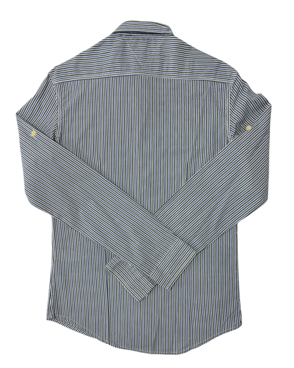 Tommy Hilfiger NY Fit Green & Blue Multi-Stripe Button-Down Shirt