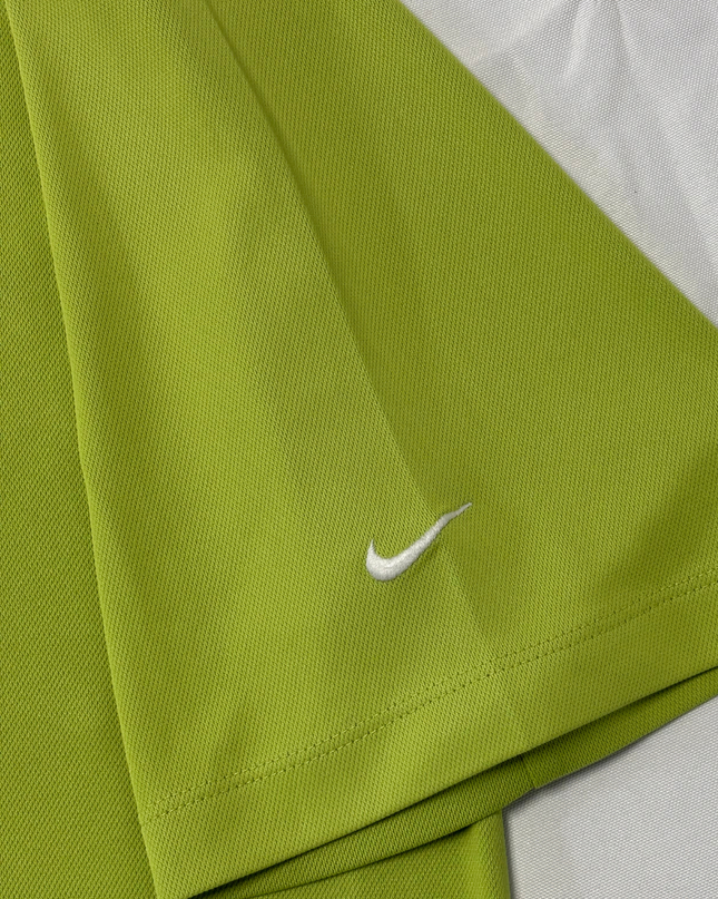 Nike Golf Neon Lime Green Fit Dry Performance Polo Shirt