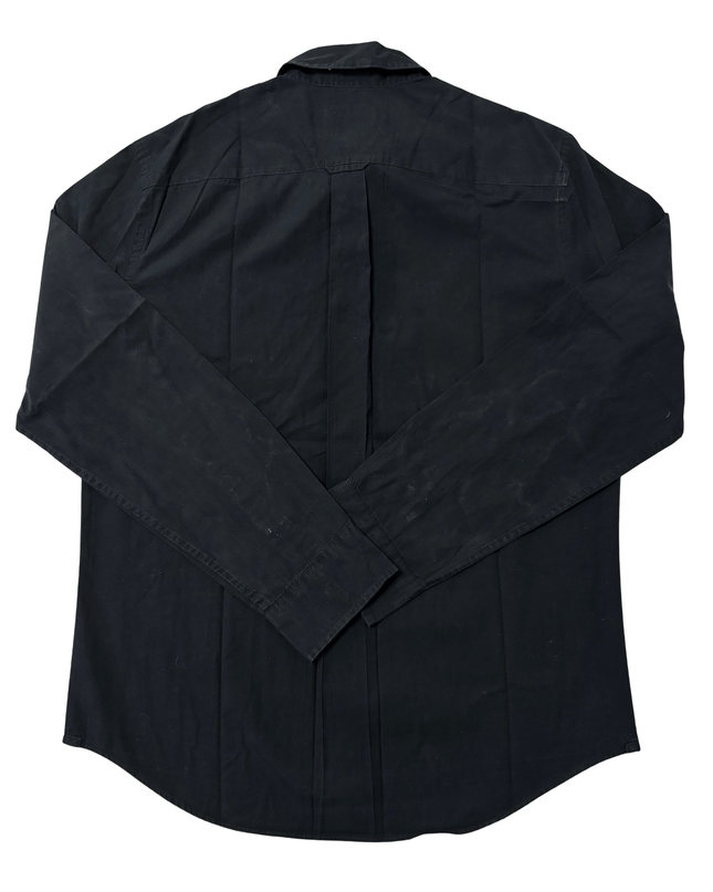 American Eagle Outfitters Classic Fit Black Cotton Button-Up Shirt