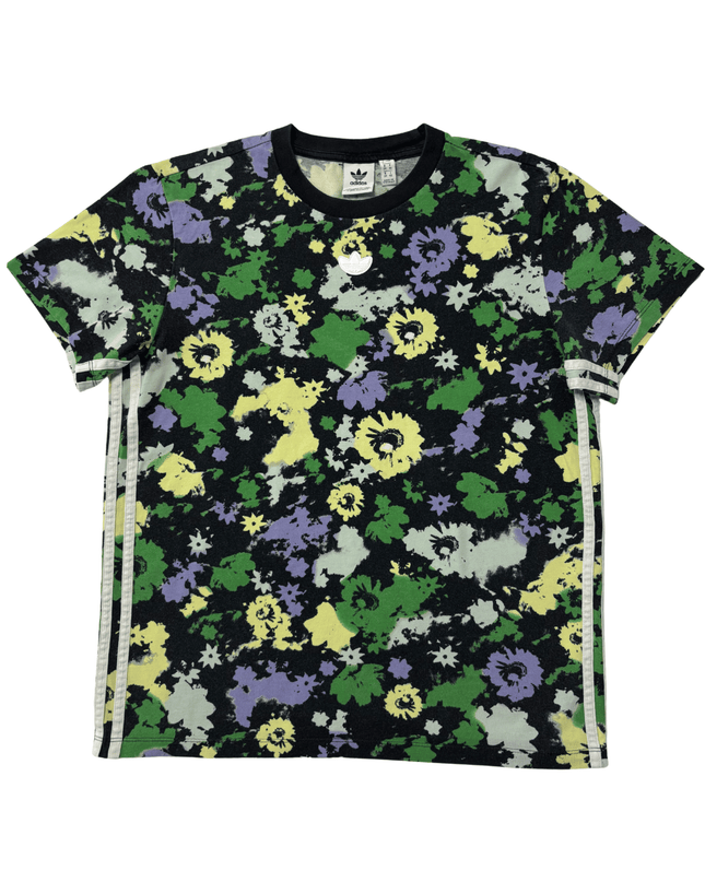 Adidas Originals Multicolor Floral Trefoil Cotton T-Shirt