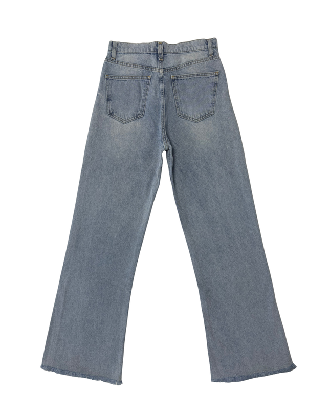 Zara Light Wash High Rise Vintage Fits Wide Leg Jeans - S | Waist: 28"