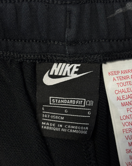 Nike Sportswear Black All-Over Swoosh Fleece Shorts