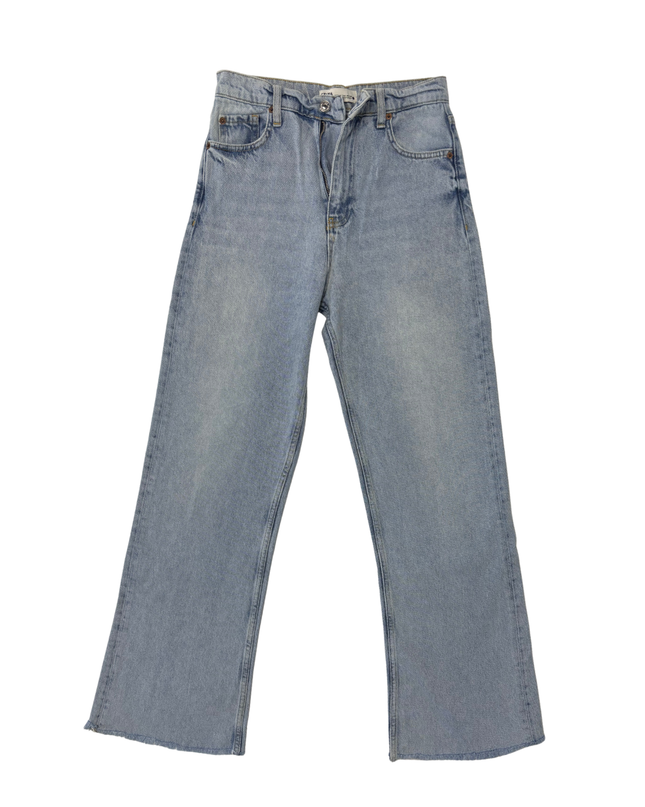 Zara Light Wash High Rise Vintage Fits Wide Leg Jeans - S | Waist: 28"
