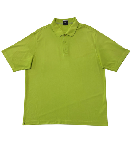 Nike Golf Neon Lime Green Fit Dry Performance Polo Shirt