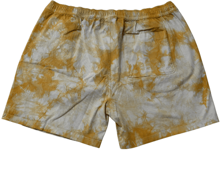 Junk Food Clothing Tie-Dye Yellow Grey Shorts