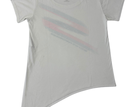 Skechers Performance White Asymmetrical Hem Active T-Shirt - S