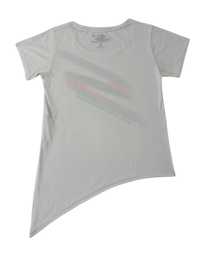Skechers Performance White Asymmetrical Hem Active T-Shirt - S