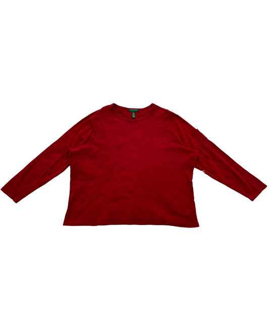 Lauren by Ralph Lauren Women Red Top - XXL