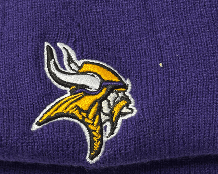 NFL Minnesota Vikings Colorblock Pom Beanie - With Tags