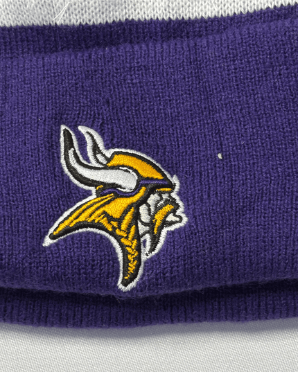 NFL Minnesota Vikings Colorblock Pom Beanie - With Tags