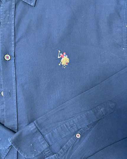 U.S. Polo Assn. Navy Blue Slim Fit Shirt