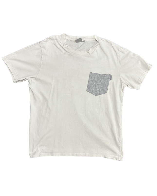 Carhartt WIP with Heather Grey Chest Pocket Off-White T-Shirt  - M