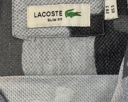 Lacoste Slim Fit Grey & Rust Camo Pattern Shirt