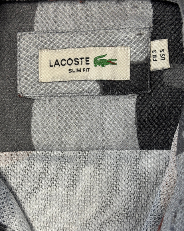 Lacoste Slim Fit Grey & Rust Camo Pattern Shirt