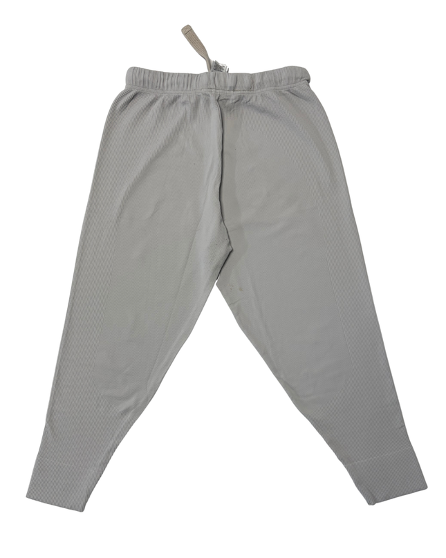 Gymshark Light Gray Ribbed Joggers - XS | Waist: 28"