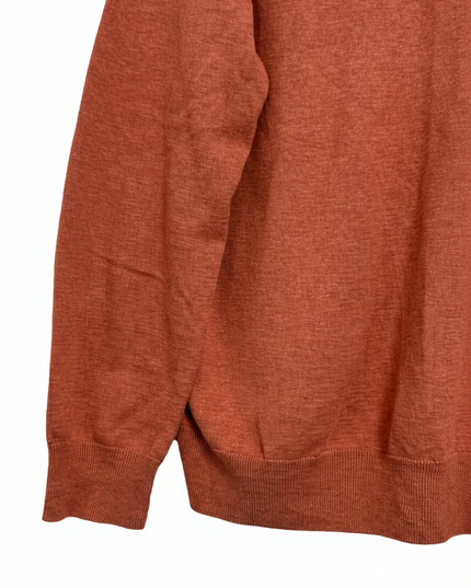 M&S Soft Orange Pure Cotton Crew Neck Sweater