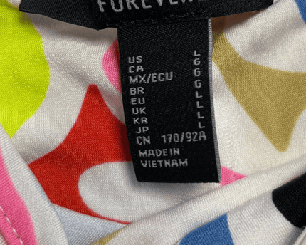 Forever 21 Abstract Multi-Color Marble Print Maxi Dress