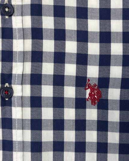 U.S. Polo Assn. Navy Gingham Check Button-Down Shirt