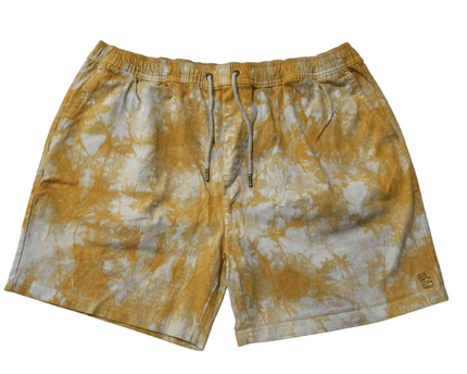 Junk Food Clothing Tie-Dye Yellow Grey Shorts