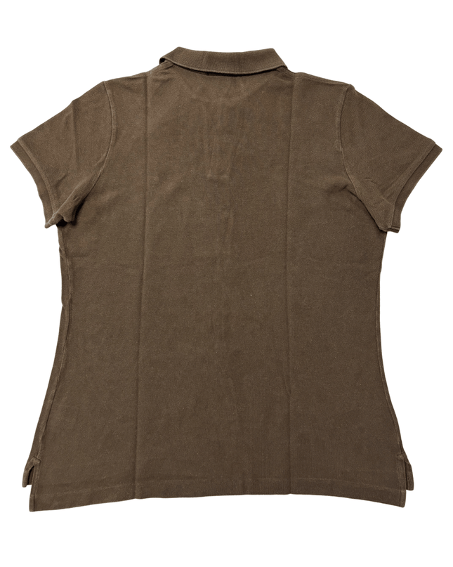 Ralph Lauren Skinny Fit Olive Green Piqué Polo Shirt