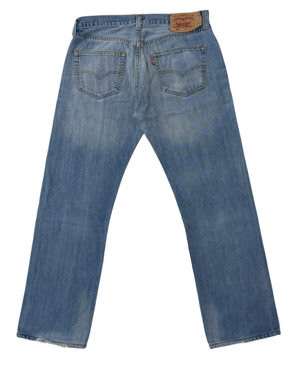 Levi’s 501 Light Wash Button-Fly Straight Fit Denim Jeans