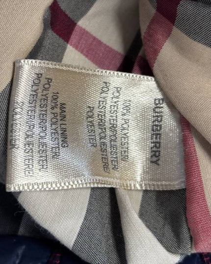 Burberry Brit Navy Blue Quilted Zip-Up Jacket