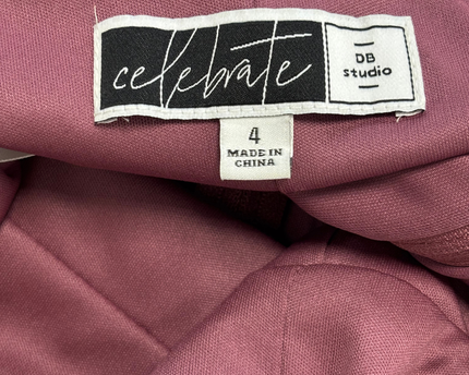 DB Studio Celebrate Dusty Rose Cowl Neck Spaghetti Straps Maxi Dress