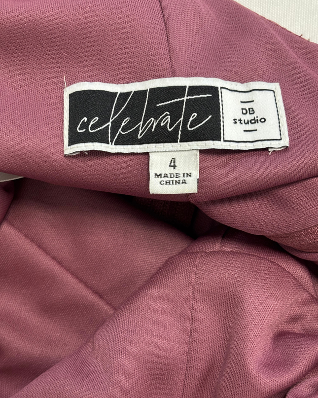 DB Studio Celebrate Dusty Rose Cowl Neck Spaghetti Straps Maxi Dress