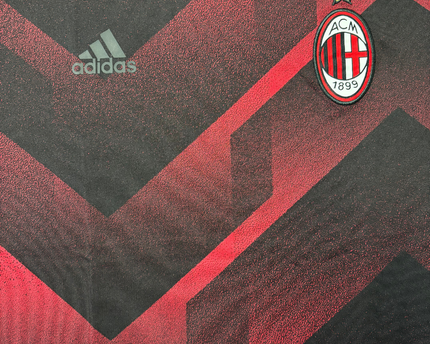 Adidas AC Milan Red & Black Climalite Training Jersey - M