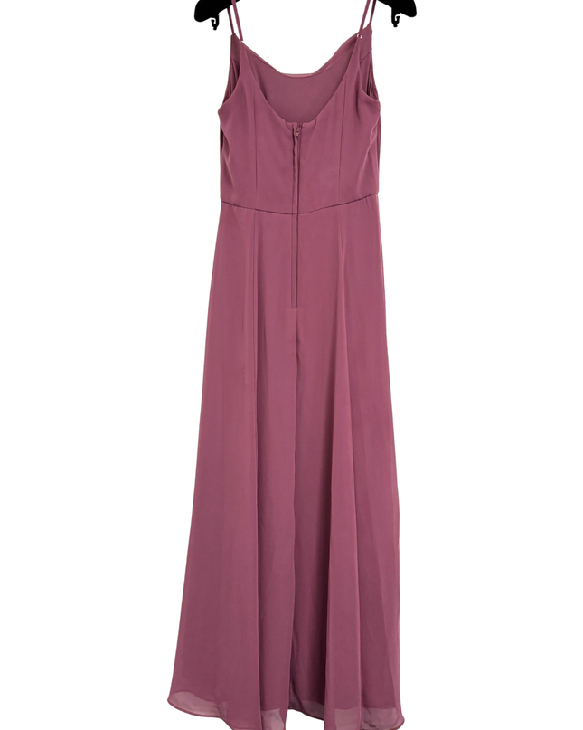 DB Studio Celebrate Dusty Rose Cowl Neck Spaghetti Straps Maxi Dress