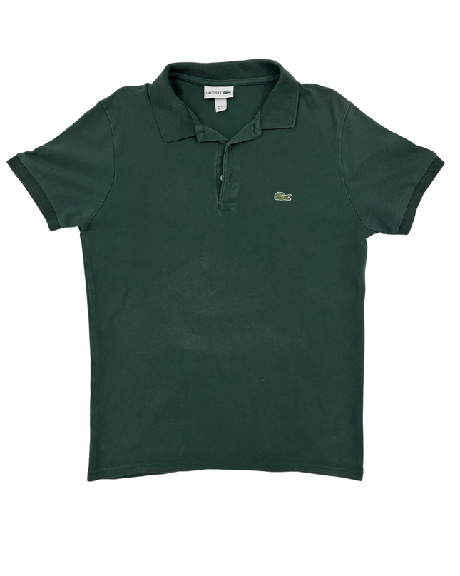 Lacoste Classic Dark Green Piqué Polo Shirt - S