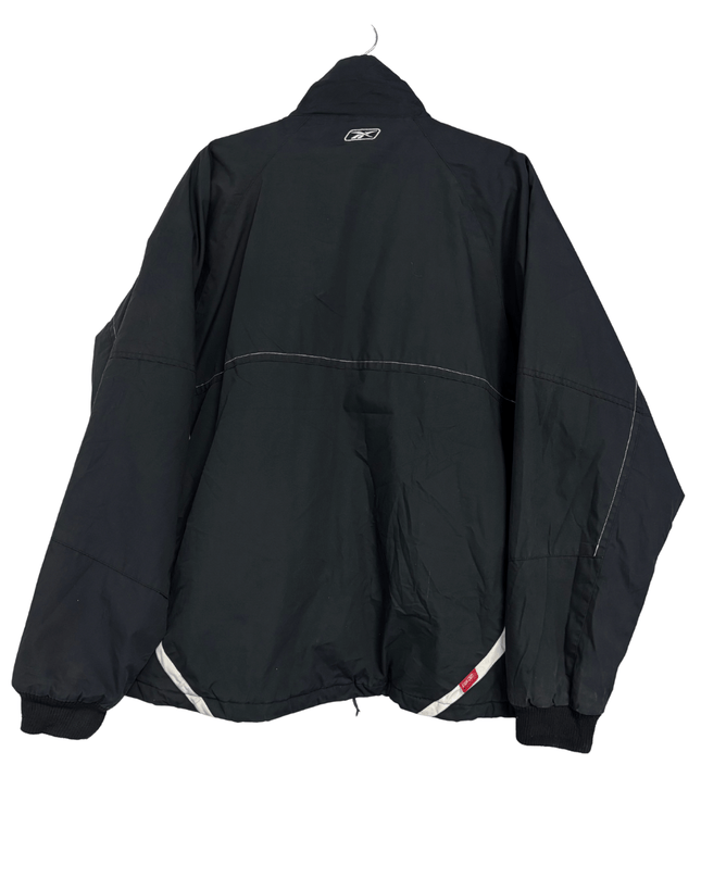 Reebok RBK Hockey Black Quilted Coach Jacket