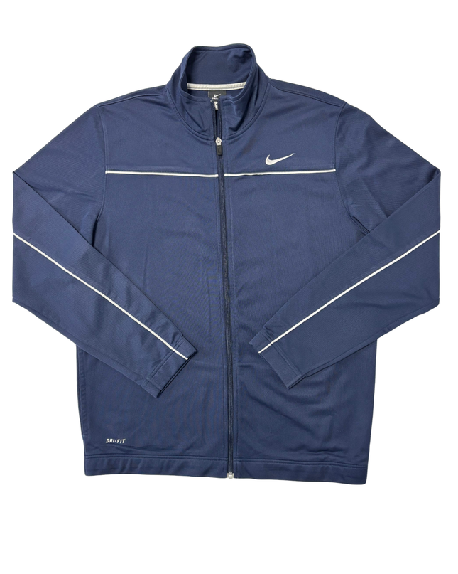 Nike Dri-FIT Navy Blue Full-Zip Training Jacket