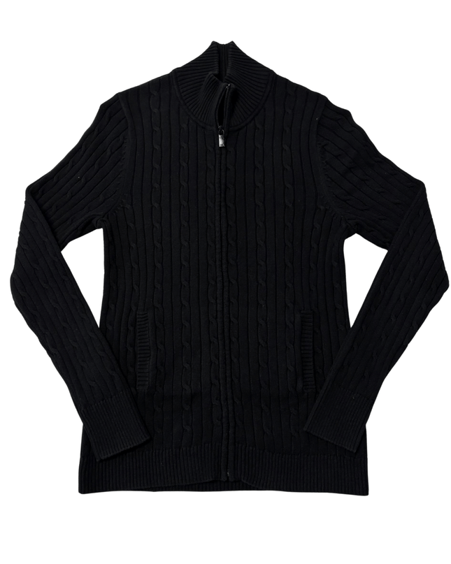 Tommy Hilfiger Cable Knit Full-Zip Cardigan
