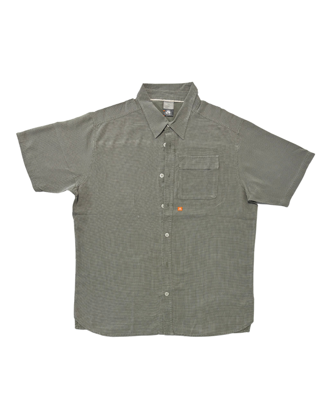 Nike ACG Outdoor Grid Check Utility Olive Green Shirt - XL