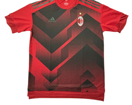 Adidas AC Milan Red & Black Climalite Training Jersey - M