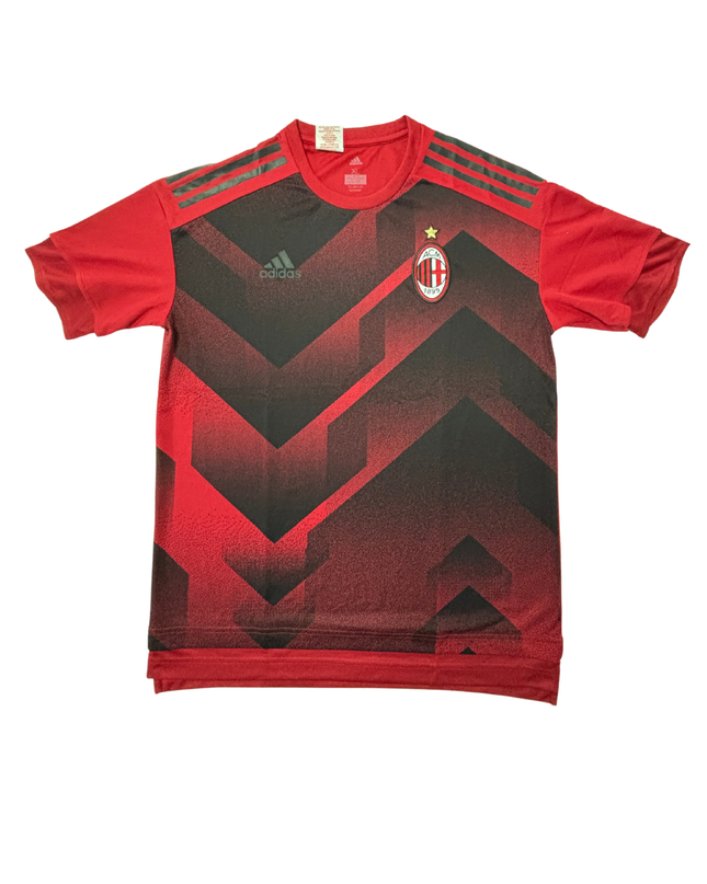 Adidas AC Milan Red & Black Climalite Training Jersey - M