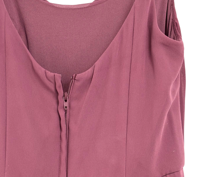 DB Studio Celebrate Dusty Rose Cowl Neck Spaghetti Straps Maxi Dress