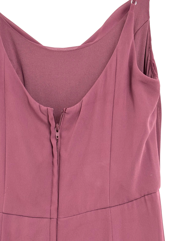 DB Studio Celebrate Dusty Rose Cowl Neck Spaghetti Straps Maxi Dress