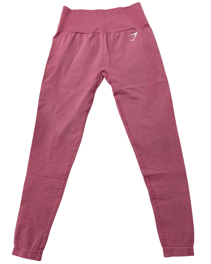 Gymshark High-Waist Dusty Rose Textured Seamless Leggings