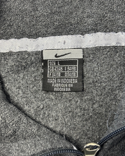 Nike Gray Fleece Quarter-Zip Pullover Sweatshirt