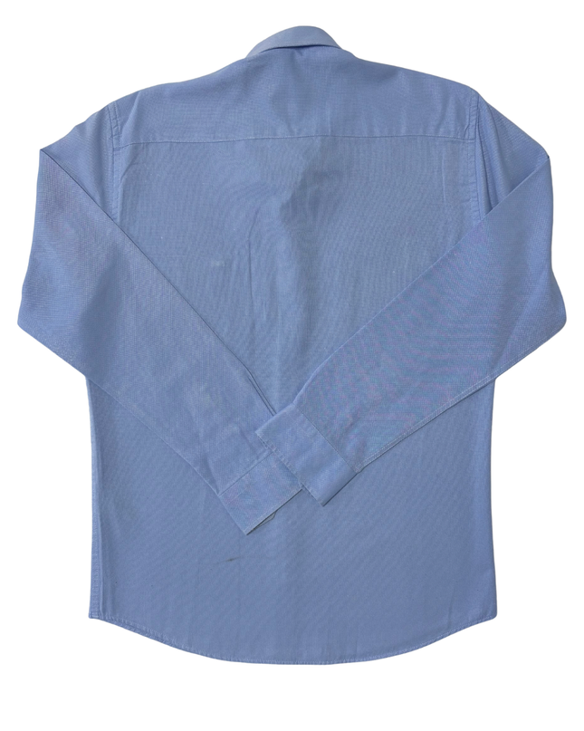 Tommy Hilfiger Slim Fit Micro-Check Light Blue Shirt