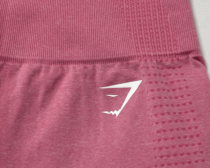 Gymshark High-Waist Dusty Rose Textured Seamless Leggings