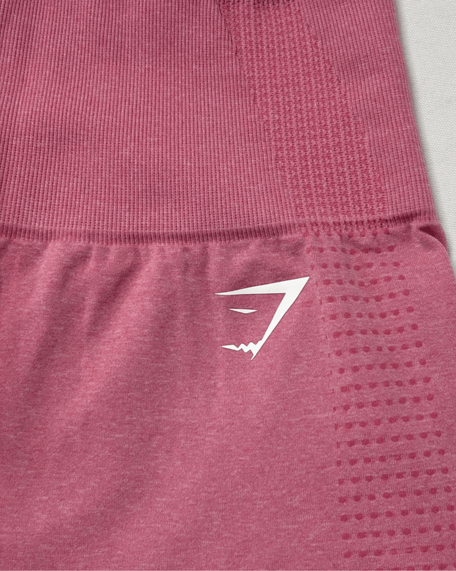 Gymshark High-Waist Dusty Rose Textured Seamless Leggings