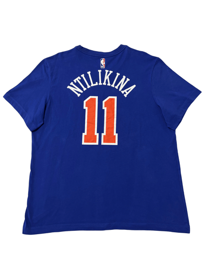 Nike NBA New York Knicks Frank Ntilikina #11 Royal Blue Jersey