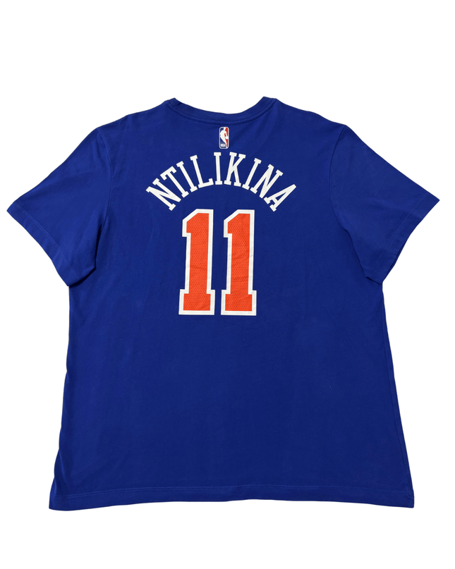 Nike NBA New York Knicks Frank Ntilikina #11 Royal Blue Jersey